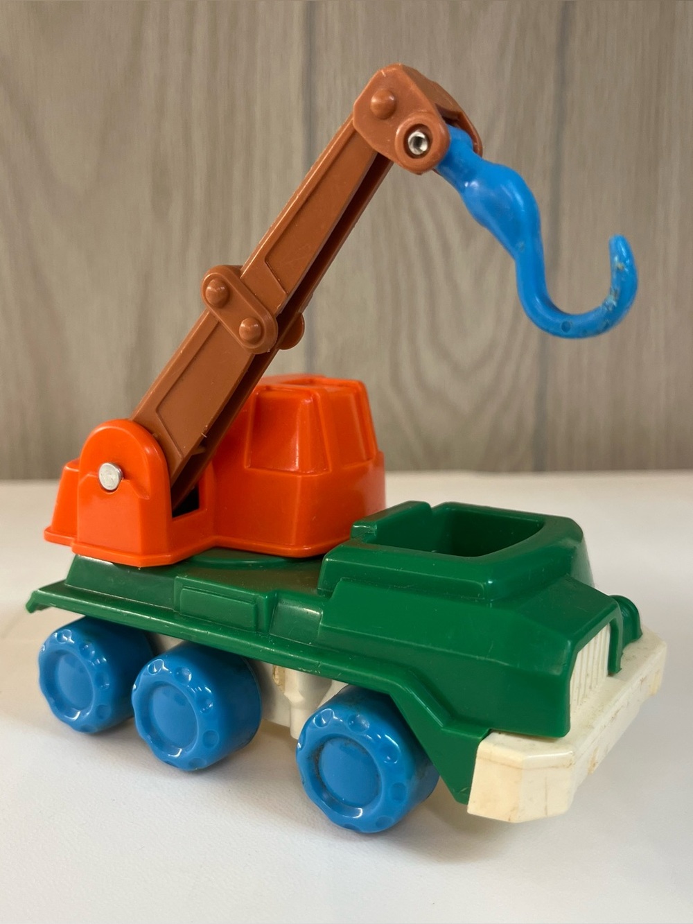 Crane Truck Vintage 1984 Playskool Li’l Playmates Airport Vehicle
